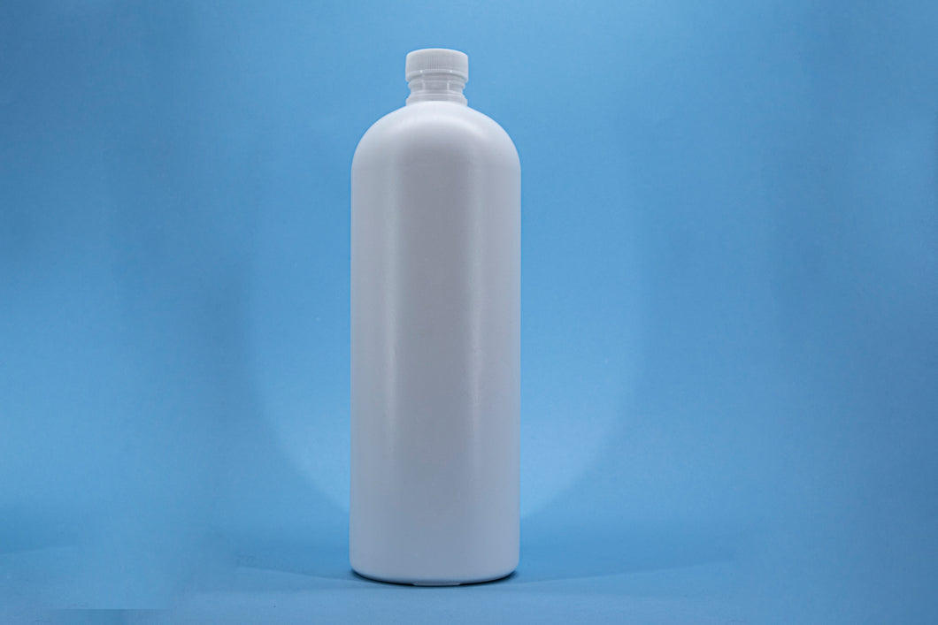 E26- ENVASE 1 LITRO TIPO BOSTON TAPA R-28/410 BLANCO