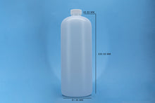 Cargar imagen en el visor de la galería, E24- ENVASE 1 LITRO TIPO BOSTON TAPA R-28 SIN PIGMENTO
