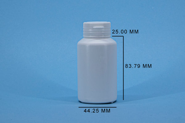 F2- PASTILLERO DE 80 ML TAPA CAP TO CAP BLANCO