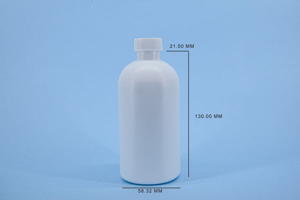 E18- ENVASE 250 ML TIPO BOSTON TAPA R-24/410 BLANCO