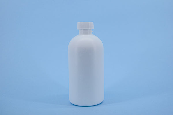 E18- ENVASE 250 ML TIPO BOSTON TAPA R-24/410 BLANCO