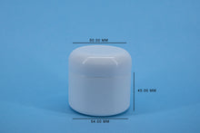 Cargar imagen en el visor de la galería, T18- POMADERA DE 80 ML TAPA R-53 TIPO COSMETICA BLANCO
