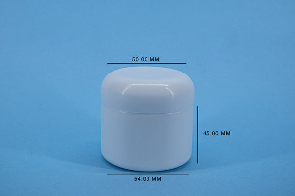 T18- POMADERA DE 80 ML TAPA R-53 TIPO COSMETICA BLANCO